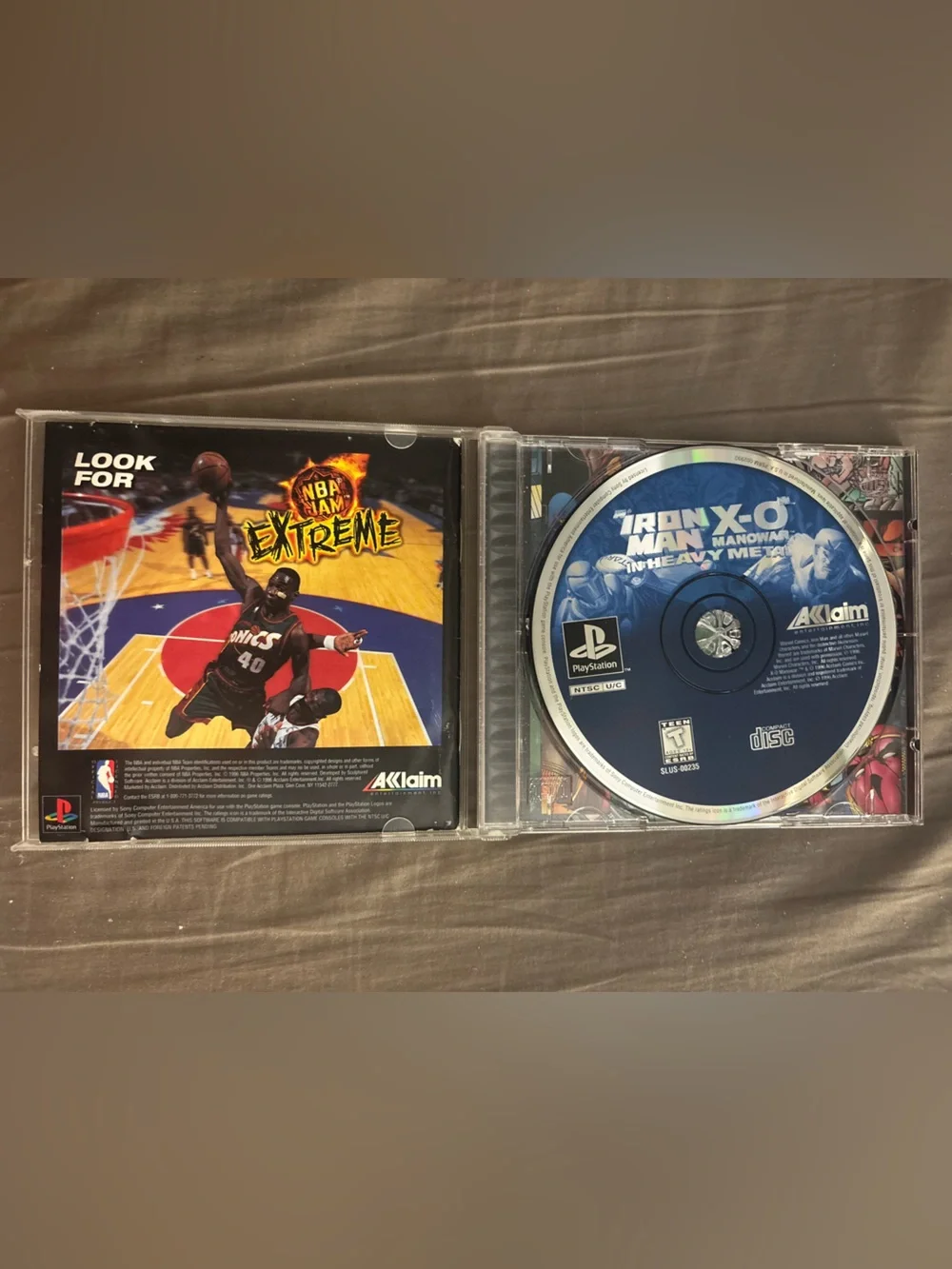 Acclaim Iron Man/X-O Manowar in Heavy Metal Sony PlayStation 1 PS1 NTSC-U/C